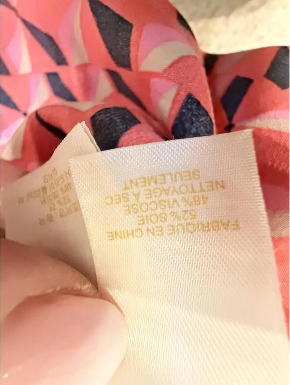 Kate Spade New York Pink Red Geometric Pinwheel‎ Silk Spinner Shirtdress Medium